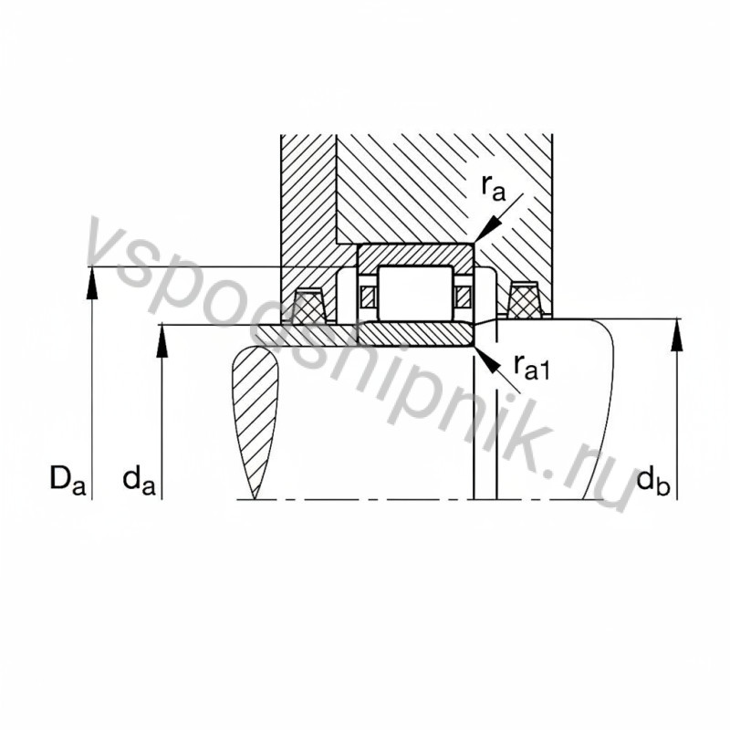 Подшипник роликовый NU2236-E-XL-M1 INA 360