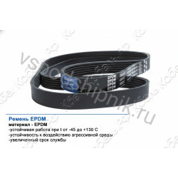 Ремень поликлиновой 10PK1790 EPDM GLOBELT