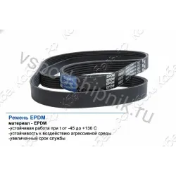 Ремень поликлиновой 10PK1790 EPDM GLOBELT