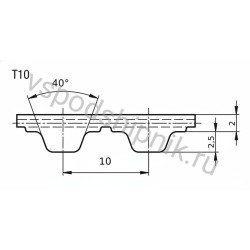 Ремень 100 T10 CSHBELT