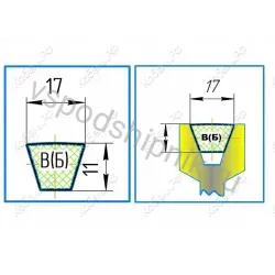 Ремень клиновой CL B170 17X4317 Li / 4360 Ld POWERSPAN ContiTech