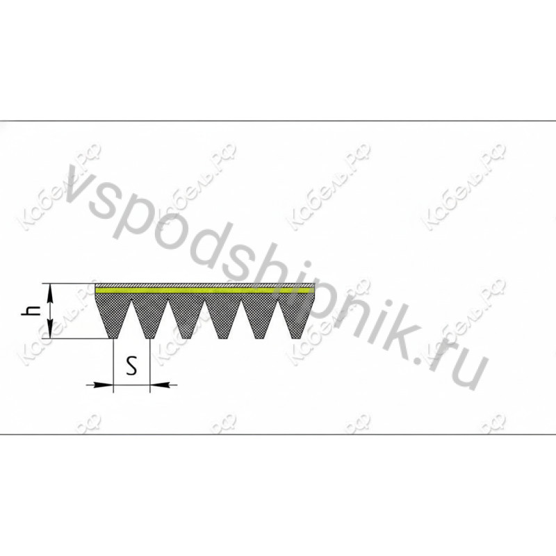 Ремень поликлиновой 6PJ-630 HIMPT 360