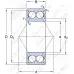 Подшипник шариковый 5302ZZ FBJ