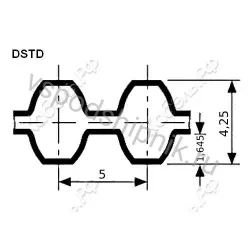 Ремень DSTD 1420 DS5M ширина 9 мм CSHBELT