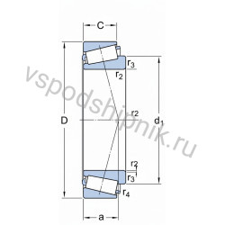 Подшипник роликовый 31320 X SKF
