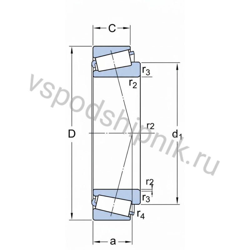 Подшипник роликовый 31320 X SKF 360