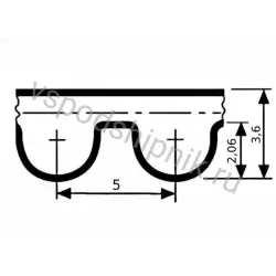 Ремень HTD 5M 10 CSHBELT