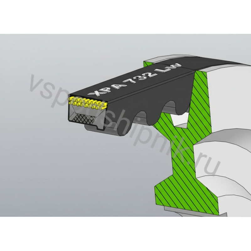 Ремень клиновой XPA 732P PIONEER ContiTech 360