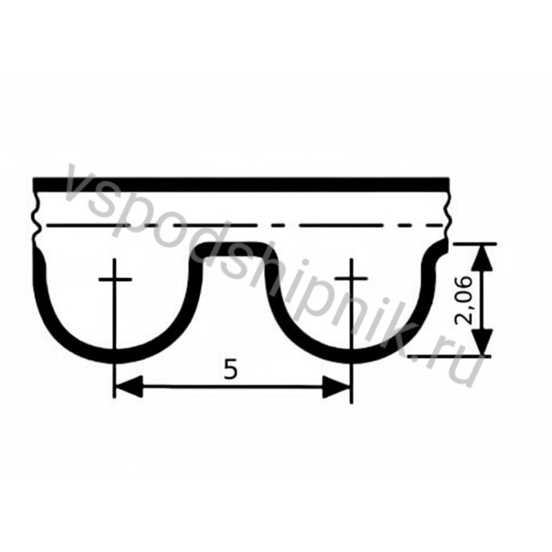 Ремень HTD 1150 5M ширина 9 мм CSHBELT 360