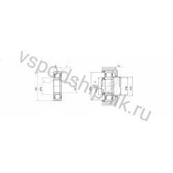 Подшипник роликовый NUP2208ET NSK