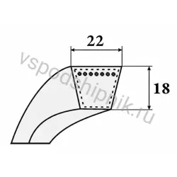 Ремень клиновой SPC 3550 SWR
