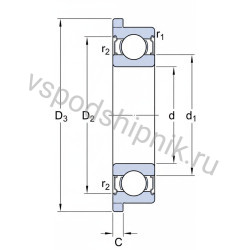 Подшипник шариковый F 605 ZZ KOYO