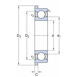 Подшипник шариковый F 605 ZZ KOYO