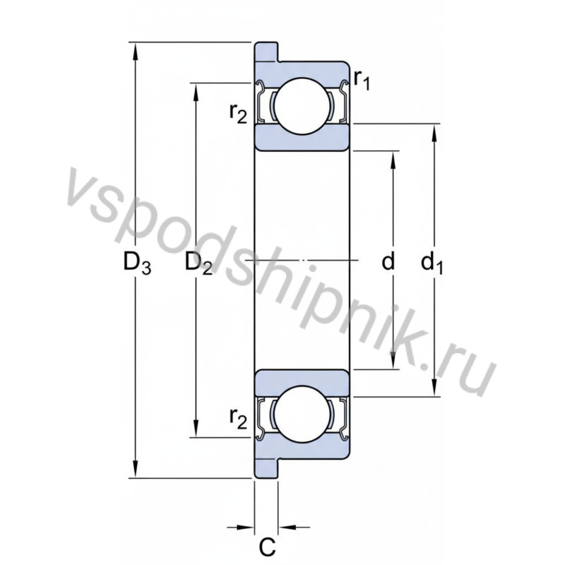 Подшипник шариковый F 605 ZZ KOYO 360