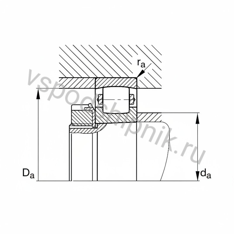 Подшипник роликовый 20206-K-TVP-C3 FAG 360