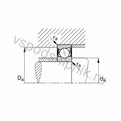 Подшипник шариковый B7201-C-2RSD-T-P4S INA