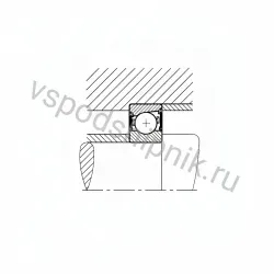 Подшипник шариковый B7201-C-2RSD-T-P4S INA