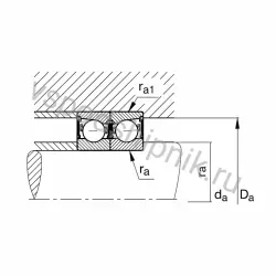 Подшипник шариковый B7005-C-2RSD-T-P4S INA