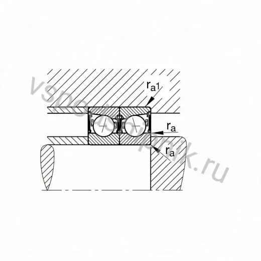 Подшипник шариковый B7005-C-2RSD-T-P4S INA