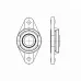 Узел подшипниковый 206 UKFL Y/UKFL 206 K/H SKF