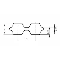 Ремень DUAL 1250 DH SIT