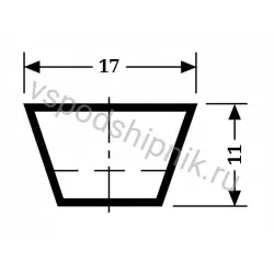 Ремень клиновой B 44 Li=1120 мм, Ld=1163 мм SWR