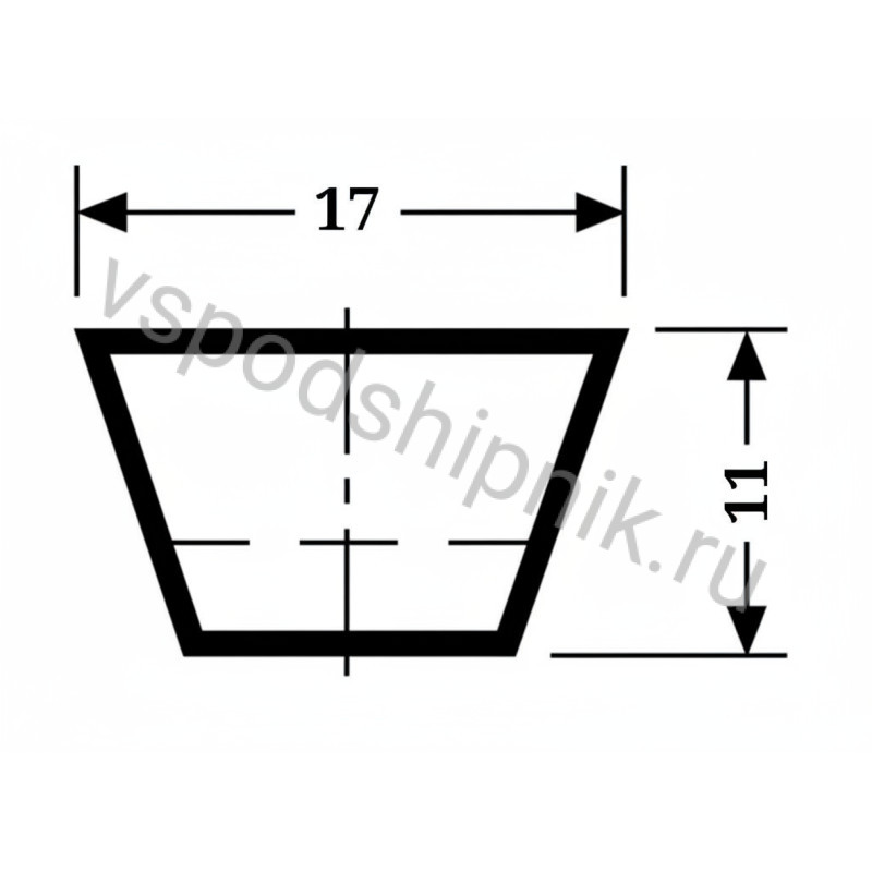 Ремень клиновой B 44 Li=1120 мм, Ld=1163 мм SWR 360