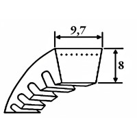 Ремень клиновой XPZ-1047 Lw / Ld