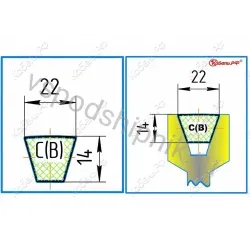 Ремень клиновой C(В)-3410 Lp / 3352 Li