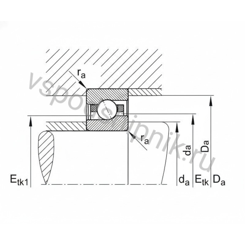 Подшипник шариковый HCM71914-E-T-P4S-XL INA 360