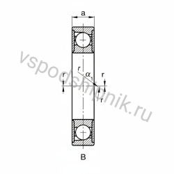 Подшипник шариковый B7000-E-2RSD-T-P4S FAG