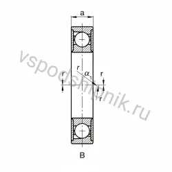 Подшипник шариковый B7000-E-2RSD-T-P4S FAG