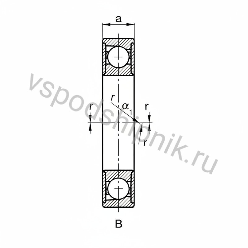 Подшипник шариковый B7000-E-2RSD-T-P4S FAG 360