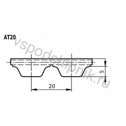 Ремень 100 AT20 CSHBELT