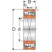 Подшипник роликовый 53615 Н NTL