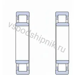 Подшипник роликовый NU 2308 ECJ/C3 SKF