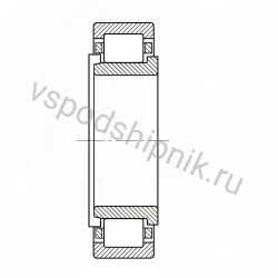 Подшипник роликовый NJ222-E-XL-TVP2 FAG