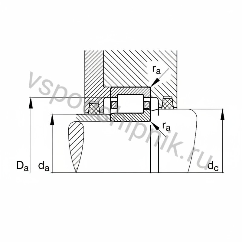Подшипник роликовый NJ2312-E-XL-TVP2 FAG 360