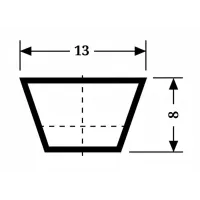 Ремень клиновой A 59 Li=1500 мм, Ld=1530 мм SWR