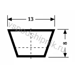 Ремень клиновой A 45,5 Li=1150 мм, Ld=1180 мм SWR