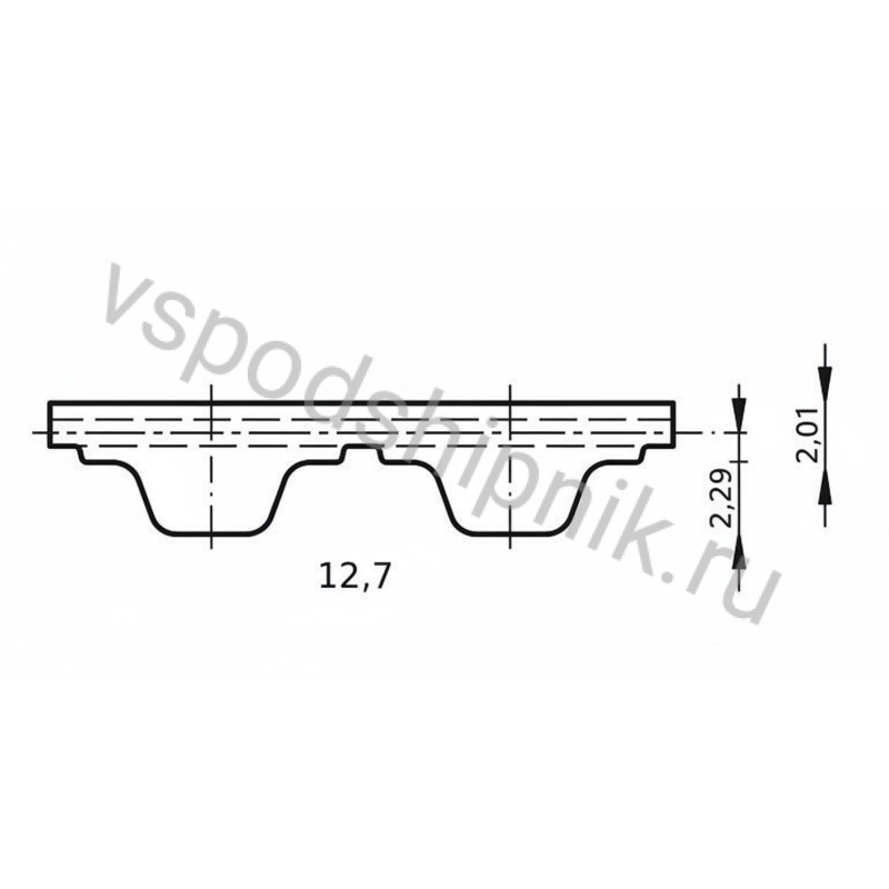 Ремень 1660 H, L=4216,4 мм ширина 19 мм CSHBELT 360