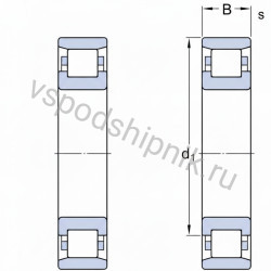 Подшипник роликовый N208W NSK