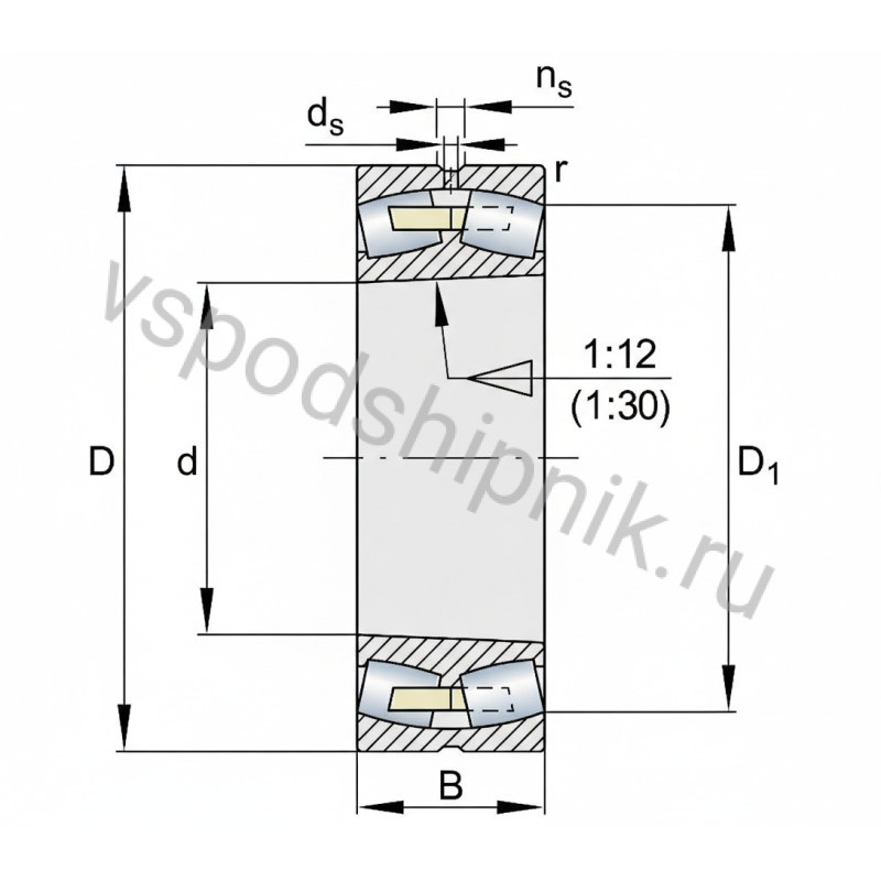 Подшипник роликовый 23220-E1A-XL-K-M INA 360