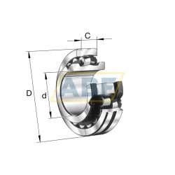 Подшипник роликовый сферический 222SM135-TVP FAG