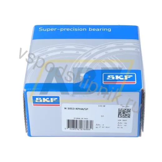 Подшипник роликовый цилиндрический однорядный N1013KPHA/SP SKF