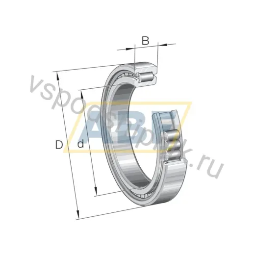 Подшипник роликовый цилиндрический однорядный SL18-1864A C3 INA