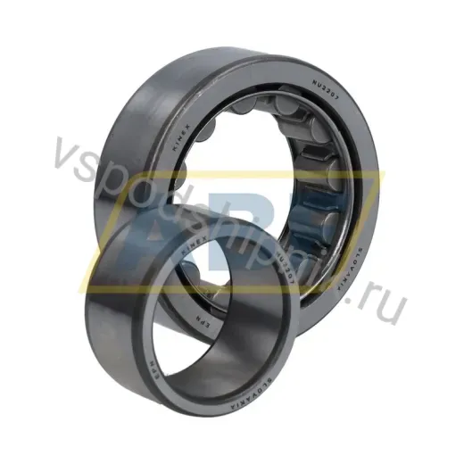 Подшипник роликовый цилиндрический однорядный NU2207 Kinex