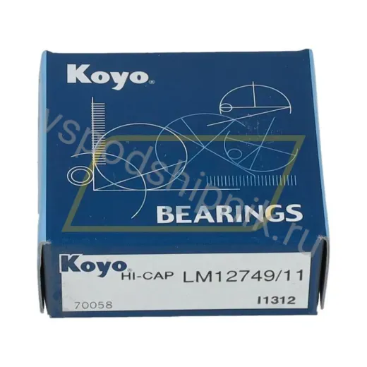 Подшипник роликовый конический однорядный LM12749/LM12711 Koyo (JTEKT) 21.99×45.97×15.49 мм