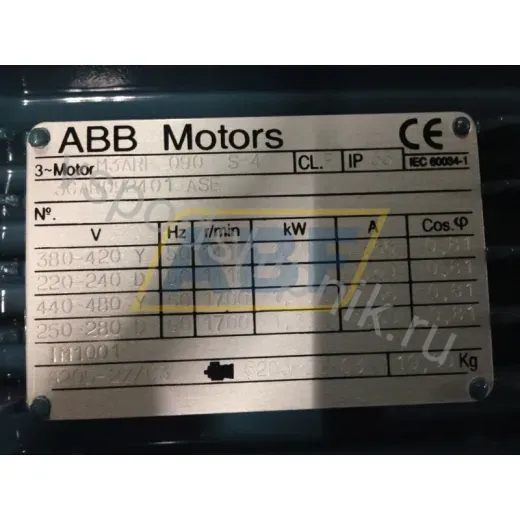 Электродвигатель 3GAR092401-ASE ABB, 1,1 кВт
