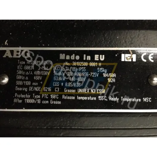 Электродвигатель AM280MV6Q4Y4B3 AEG, 55 кВт